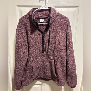 PINK Victoria’s Secret Sherpa 1/4 zip fleece